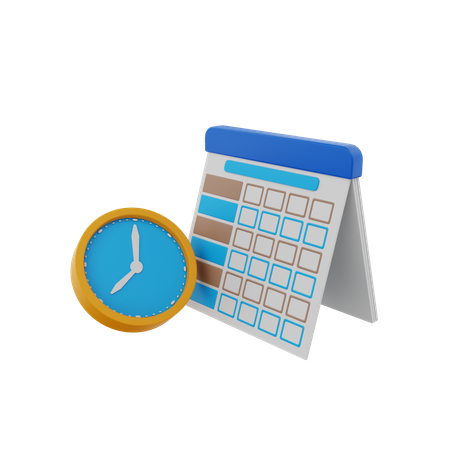 School Timetable  3D Icon