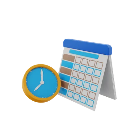 School Timetable  3D Icon