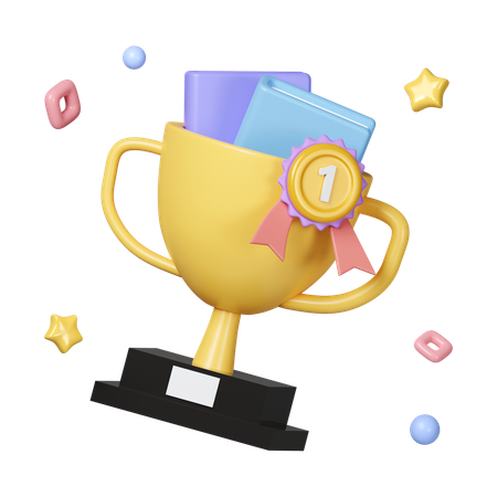 School Trophy  3D Icon