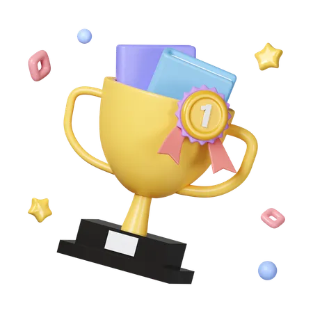 School Trophy  3D Icon