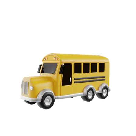 School Van  3D Icon
