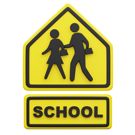 School Zone  3D Icon