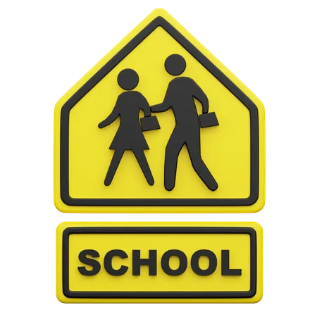 School Zone  3D Icon