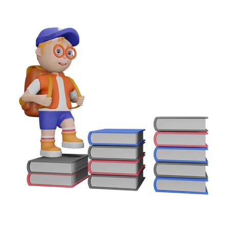 Schoolboy  3D Illustration