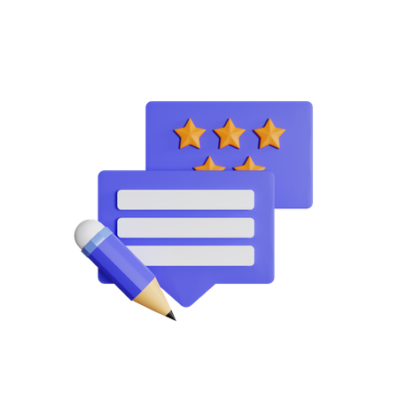 Feedback schreiben  3D Icon