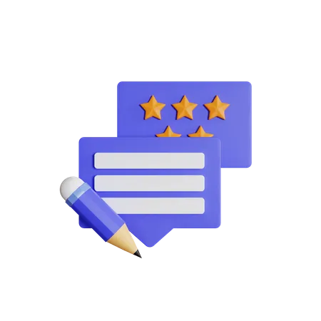 Feedback schreiben  3D Icon