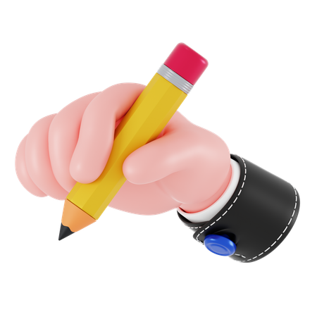 Schreibende Handbewegung  3D Icon