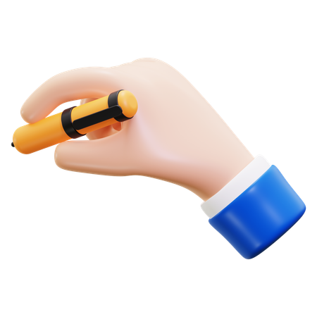 Schreibende Handbewegung  3D Icon