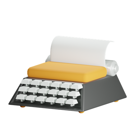Schreibmaschine  3D Icon