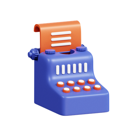 Schreibmaschine  3D Icon