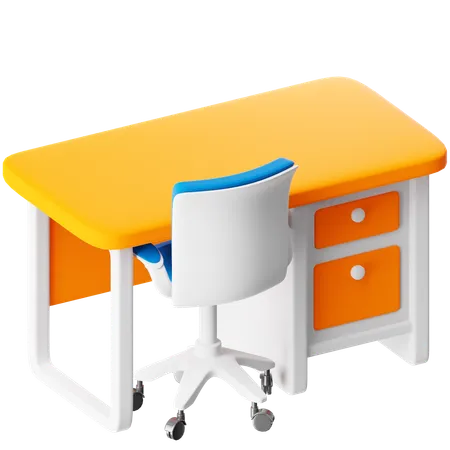 Schreibtisch  3D Icon