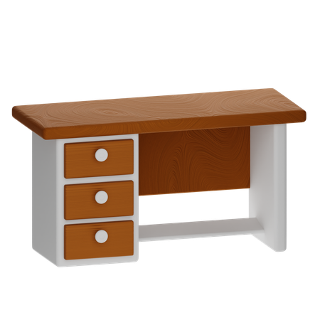 Schreibtisch  3D Icon