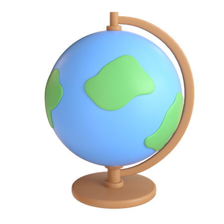 Schreibtisch Globus  3D Icon