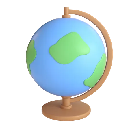 Schreibtisch Globus  3D Icon