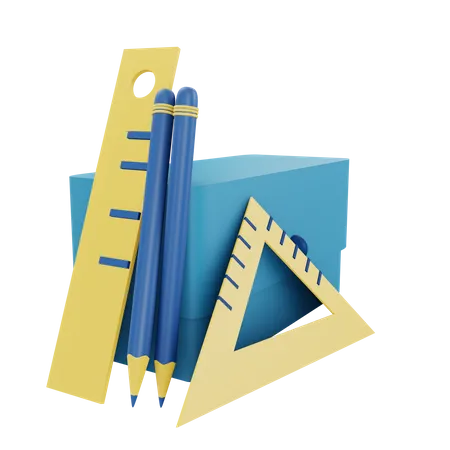 Schreibwarentasche  3D Icon