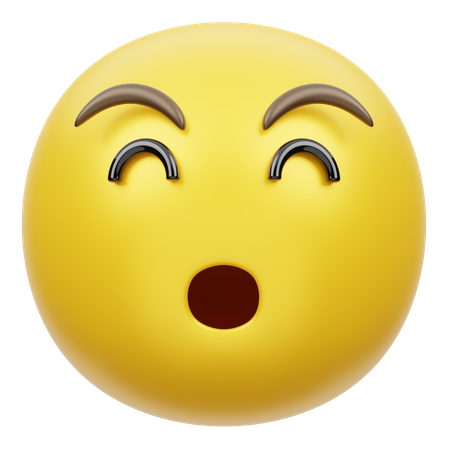 Schreiendes Gesicht  3D Emoji
