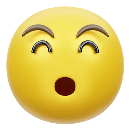 Schreiendes Gesicht  3D Emoji