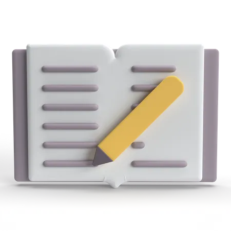 Schriftsteller  3D Icon