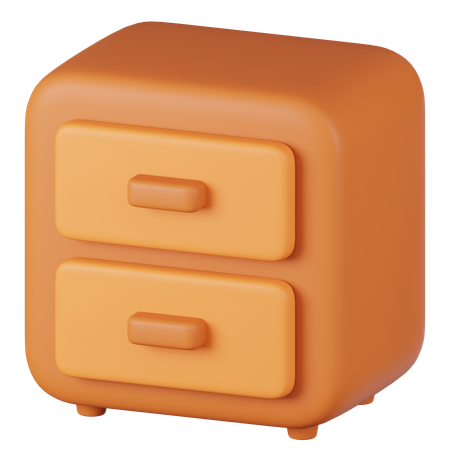 Schubladentisch  3D Icon