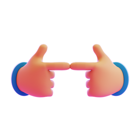 Schüchterne Emotion Handbewegung  3D Icon
