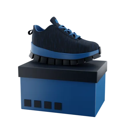 Schuhe auf der obersten Kiste  3D Icon
