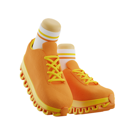 Schuhe laufen  3D Icon