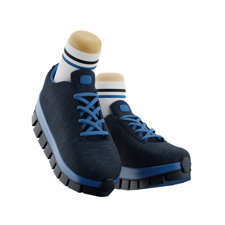 Schuhe laufen  3D Icon