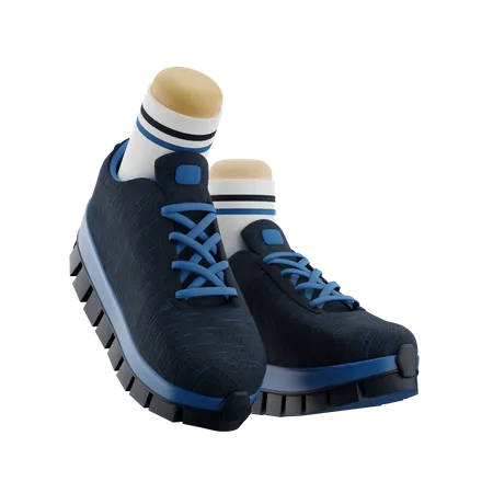 Schuhe laufen  3D Icon