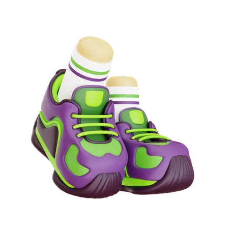 Schuhe laufen  3D Icon