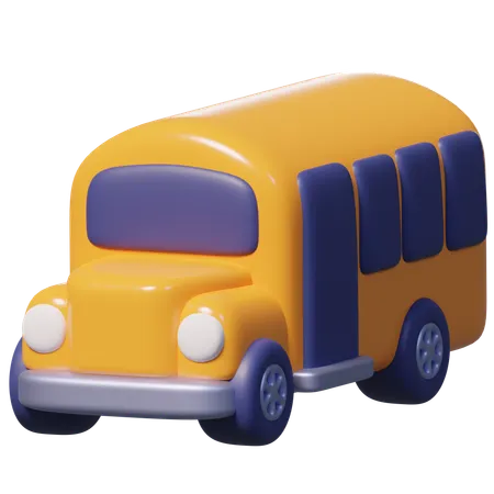 Schulbus  3D Icon