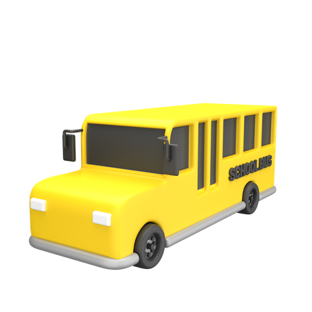 Schulbus  3D Illustration