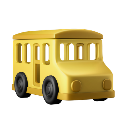 Schulbus  3D Illustration