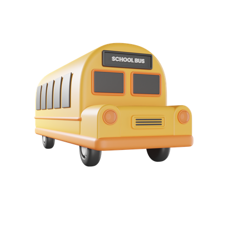 Schulbus  3D Illustration