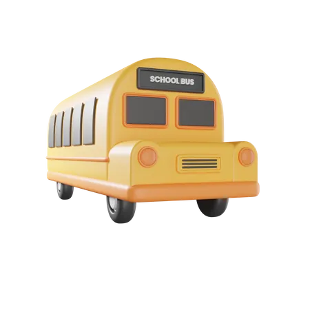 Schulbus  3D Illustration