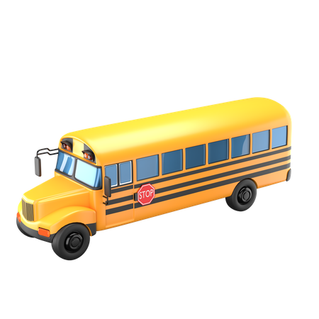 Schulbus  3D Icon