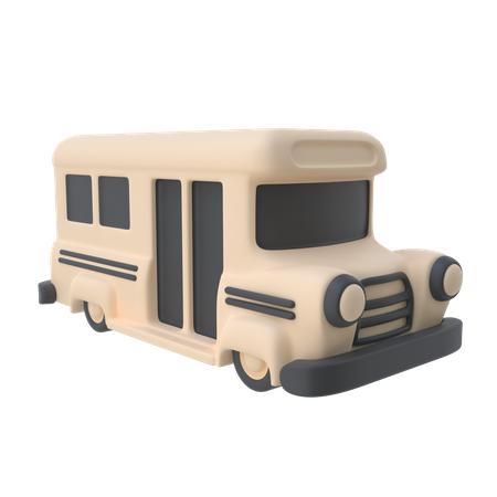 Schulbus  3D Icon