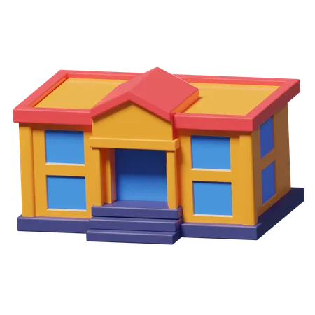 Schule  3D Icon