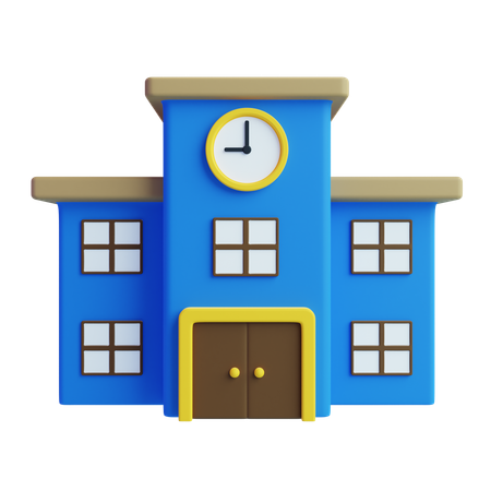 Schule  3D Icon