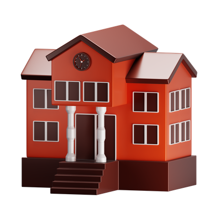 Schule  3D Icon