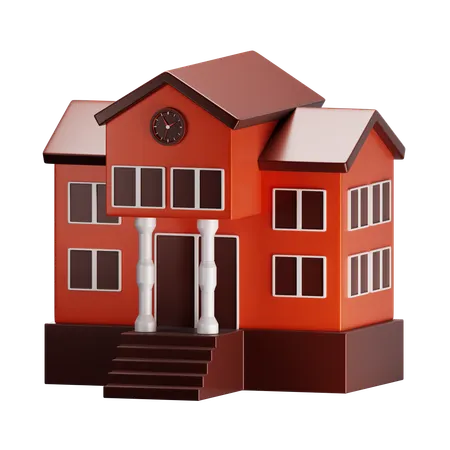 Schule  3D Icon