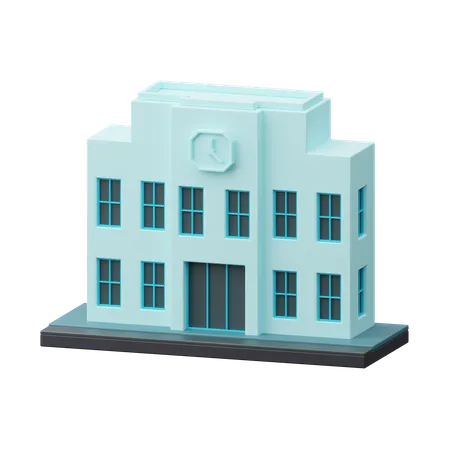 Schulgebäude  3D Icon