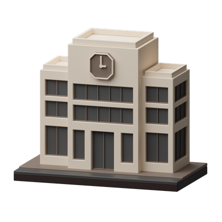 Schulgebäude  3D Icon