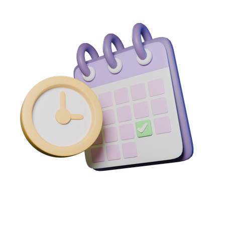 Schulkalender  3D Icon