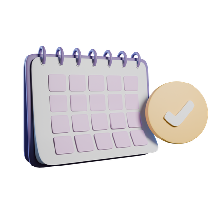 Schulkalender  3D Icon