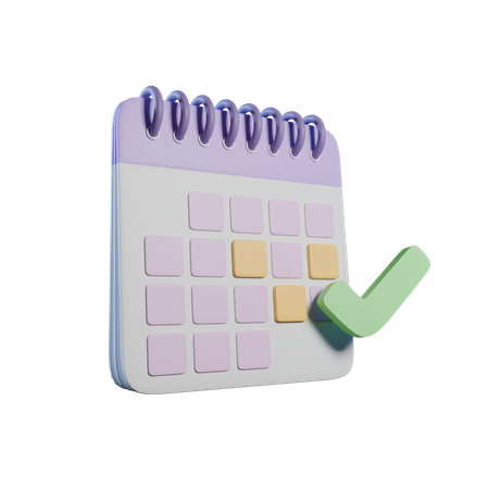 Schulkalender  3D Icon