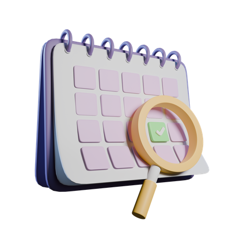 Schulkalender  3D Icon