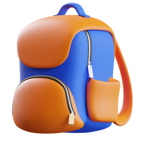 Schulrucksack  3D Illustration