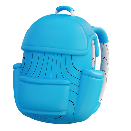 Schulrucksack  3D Icon