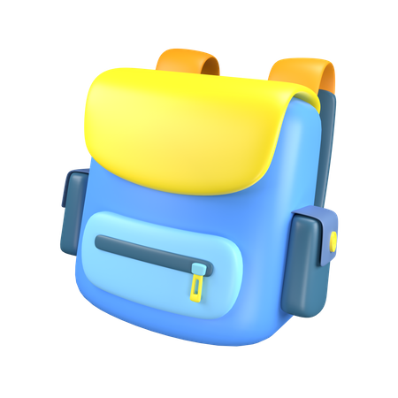 Schulrucksack  3D Icon