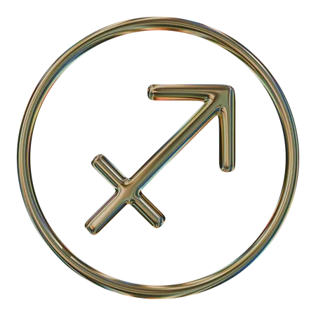 Schütze, Tierkreis, 3d, Symbol  3D Icon